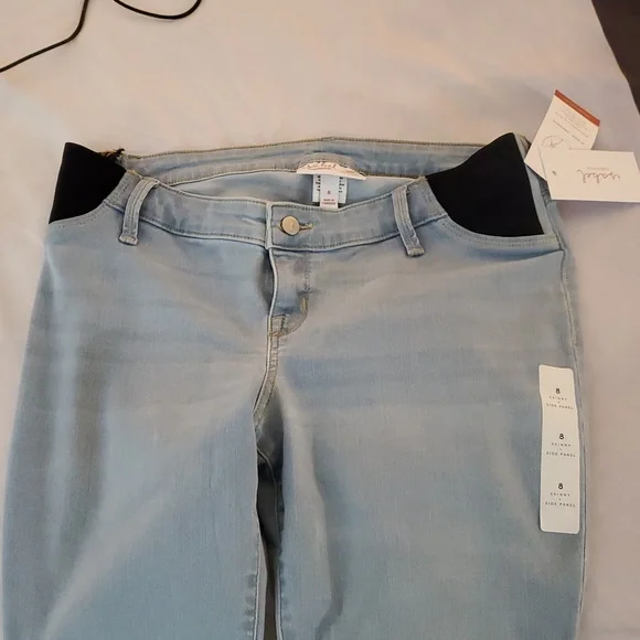 NWT  Isabel Skinny Leg Cuffed Maternity Pants - Picture 6 of 7